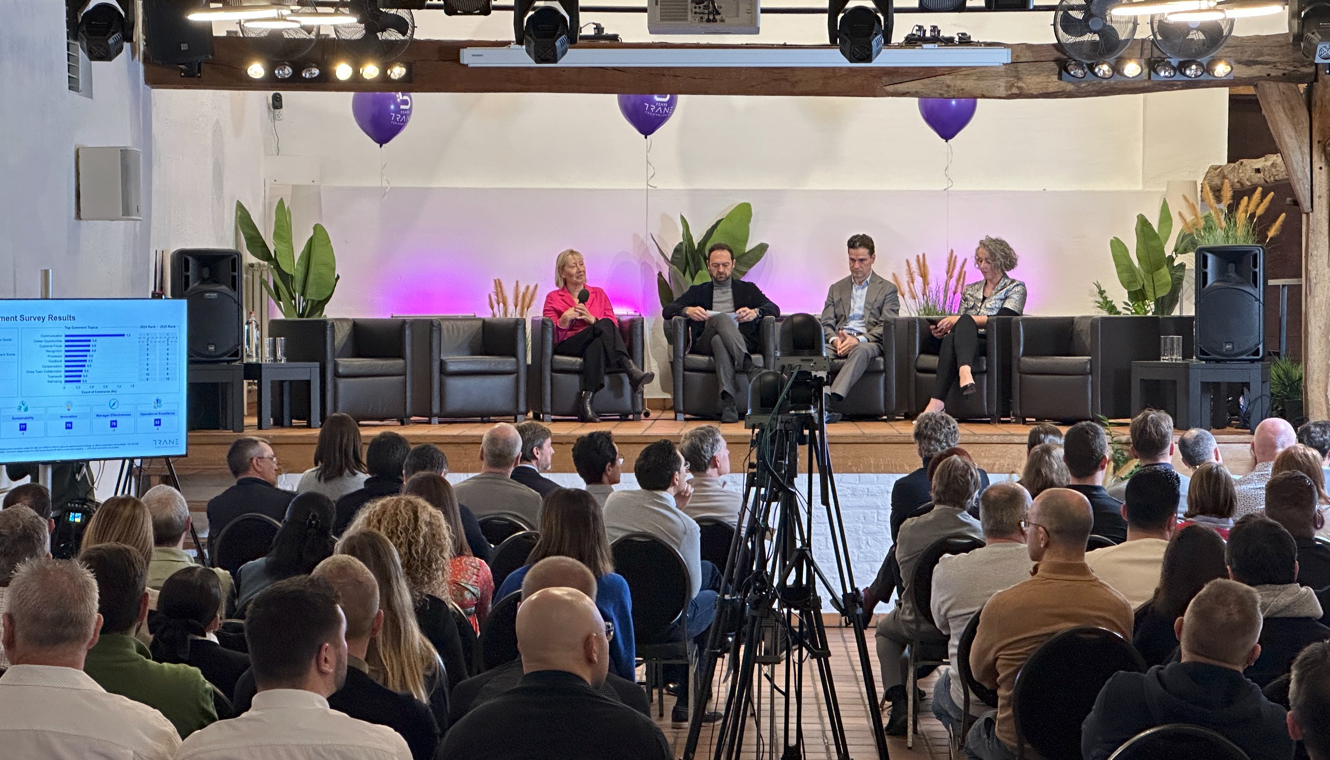 Fullscreen Productions covering a large corporate event with live camera crew